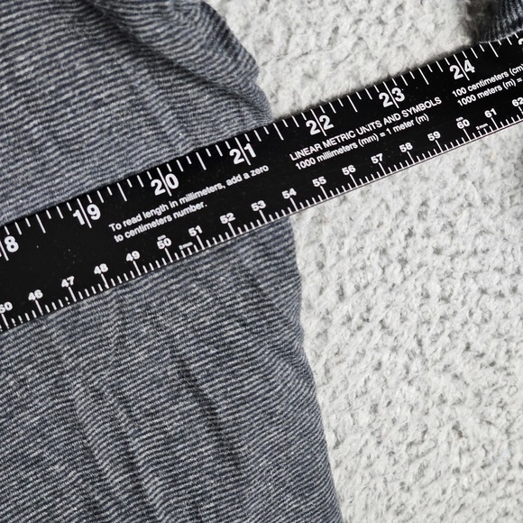 Abercrombie & Fitch Muscle Hoodie Mens Large Navy Pinstripe Long Sleeve Pullover - Picture 4 of 7